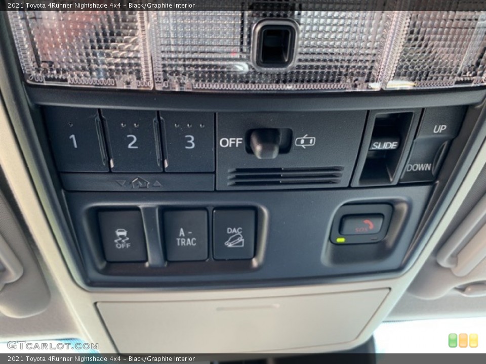 Black/Graphite Interior Controls for the 2021 Toyota 4Runner Nightshade 4x4 #139888814