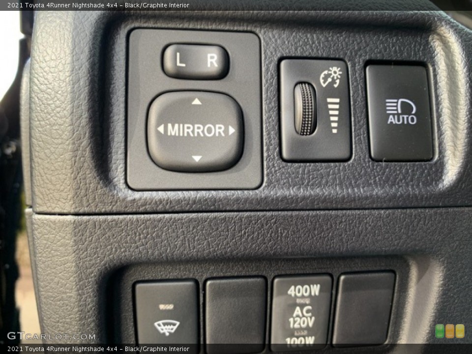Black/Graphite Interior Controls for the 2021 Toyota 4Runner Nightshade 4x4 #139888859