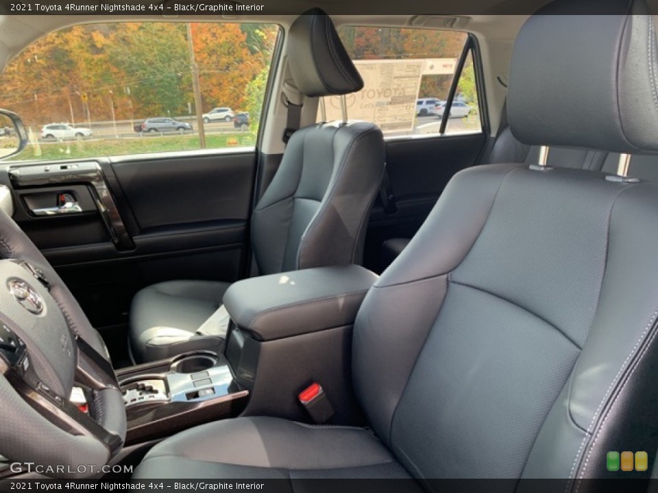 Black/Graphite Interior Front Seat for the 2021 Toyota 4Runner Nightshade 4x4 #139888935