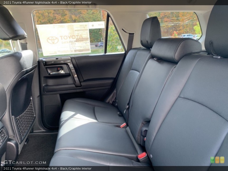 Black/Graphite Interior Rear Seat for the 2021 Toyota 4Runner Nightshade 4x4 #139889028