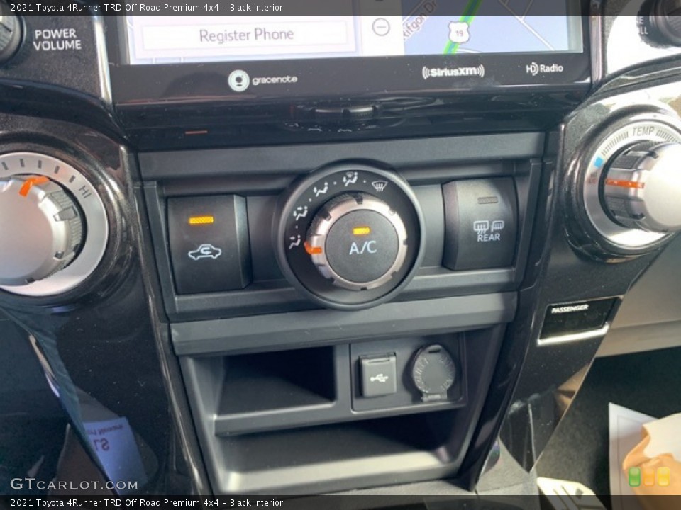 Black Interior Controls for the 2021 Toyota 4Runner TRD Off Road Premium 4x4 #139891092