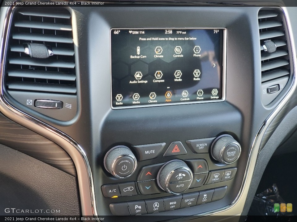 Black Interior Controls for the 2021 Jeep Grand Cherokee Laredo 4x4 #139891500