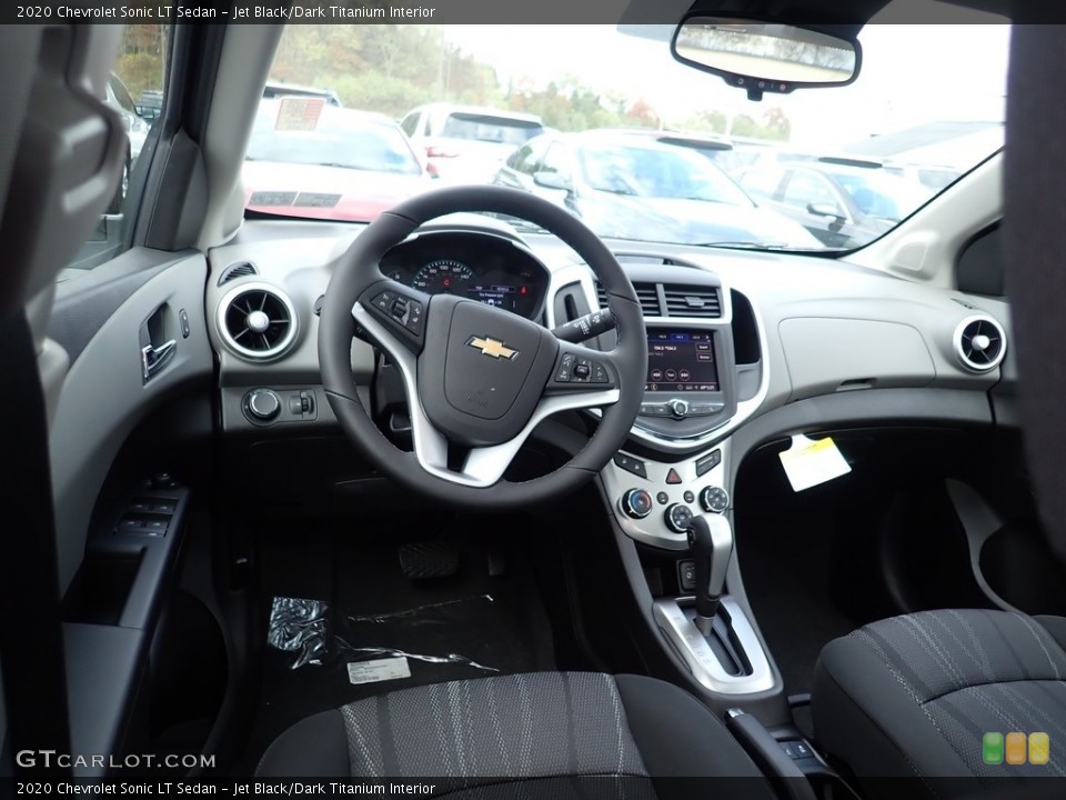 Jet Black/Dark Titanium Interior Dashboard for the 2020 Chevrolet Sonic LT Sedan #139892130
