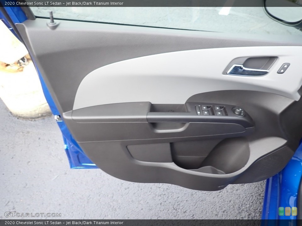 Jet Black/Dark Titanium Interior Door Panel for the 2020 Chevrolet Sonic LT Sedan #139892155