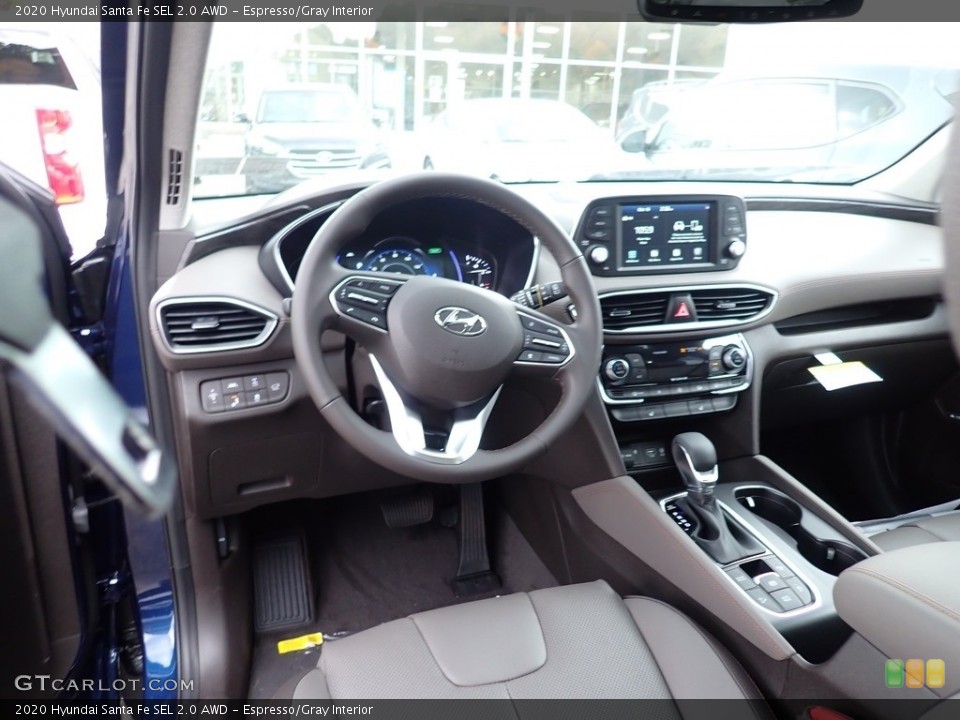 Espresso/Gray Interior Front Seat for the 2020 Hyundai Santa Fe SEL 2.0 AWD #139892214