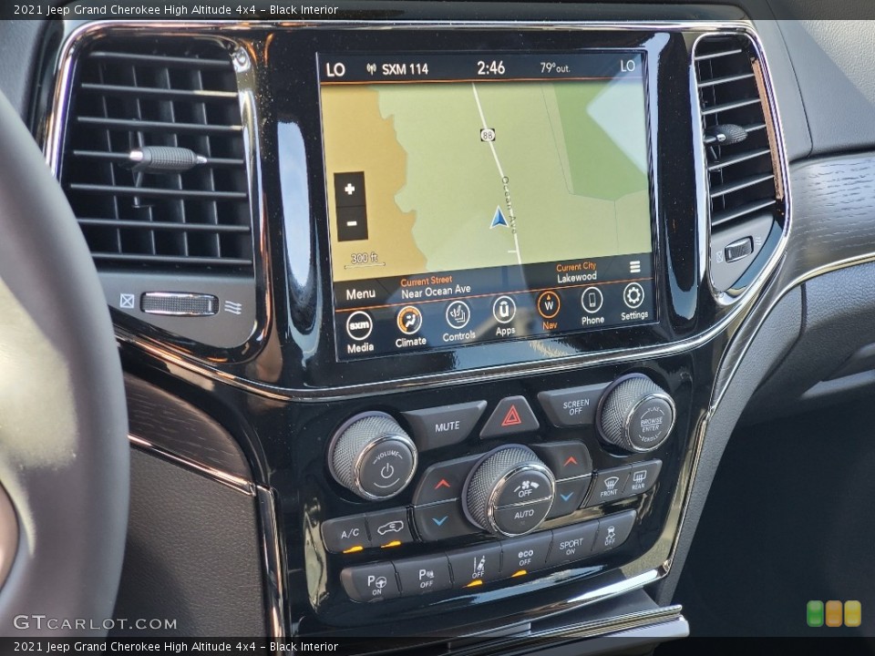 Black Interior Controls for the 2021 Jeep Grand Cherokee High Altitude 4x4 #139892226