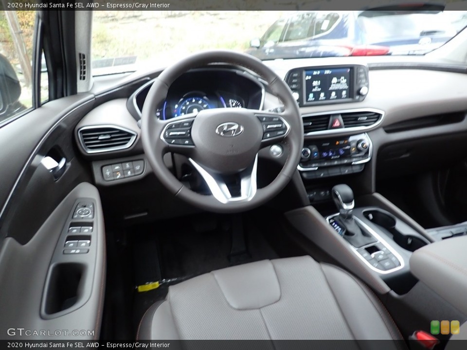 Espresso/Gray Interior Front Seat for the 2020 Hyundai Santa Fe SEL AWD #139892549