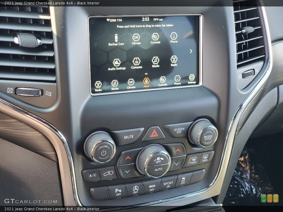 Black Interior Controls for the 2021 Jeep Grand Cherokee Laredo 4x4 #139892583