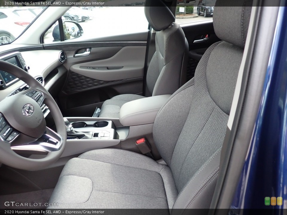 Espresso/Gray Interior Front Seat for the 2020 Hyundai Santa Fe SEL AWD #139892943