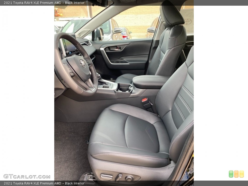 Black Interior Front Seat for the 2021 Toyota RAV4 XLE Premium AWD #139893672