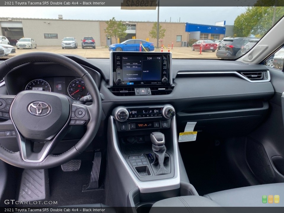 Black Interior Dashboard for the 2021 Toyota Tacoma SR5 Double Cab 4x4 #139893981