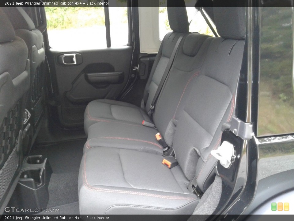 Black Interior Rear Seat for the 2021 Jeep Wrangler Unlimited Rubicon 4x4 #139894758