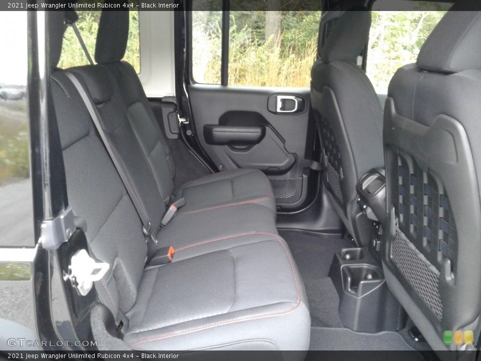 Black Interior Rear Seat for the 2021 Jeep Wrangler Unlimited Rubicon 4x4 #139894809