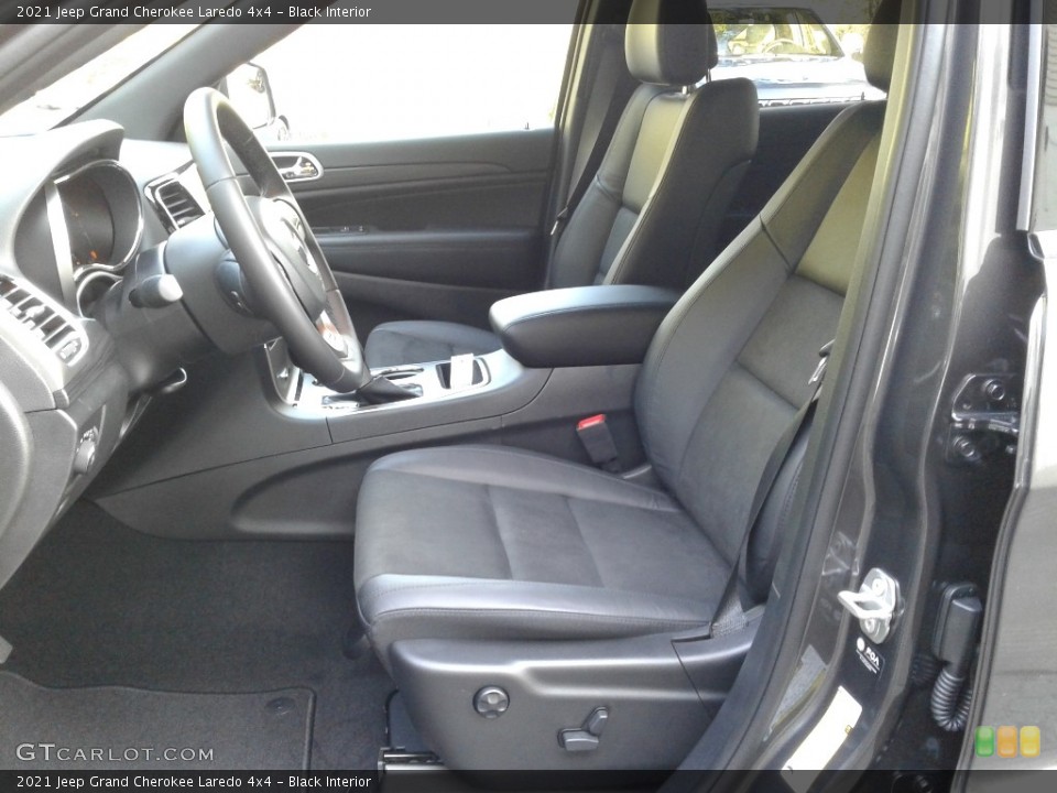 Black Interior Front Seat for the 2021 Jeep Grand Cherokee Laredo 4x4 #139896246