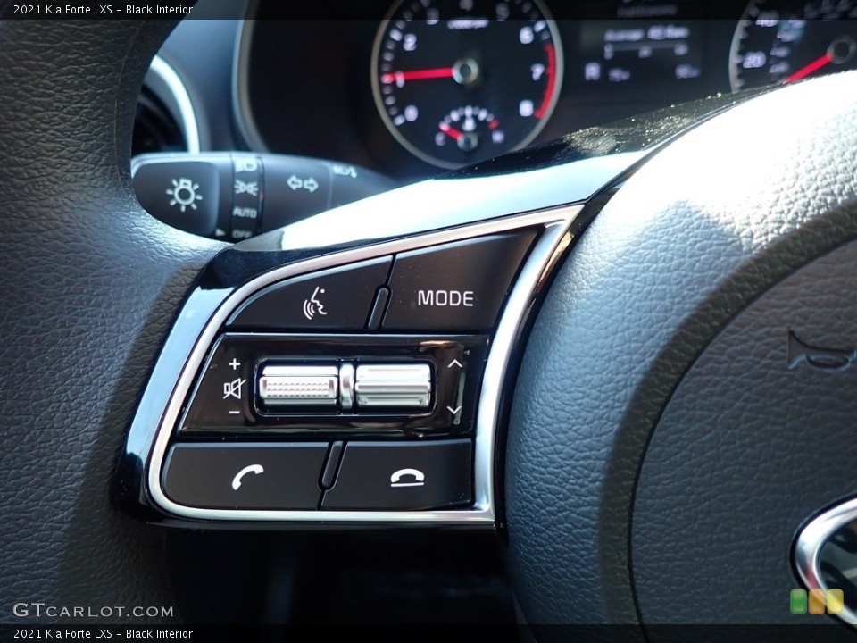 Black Interior Steering Wheel for the 2021 Kia Forte LXS #139898658