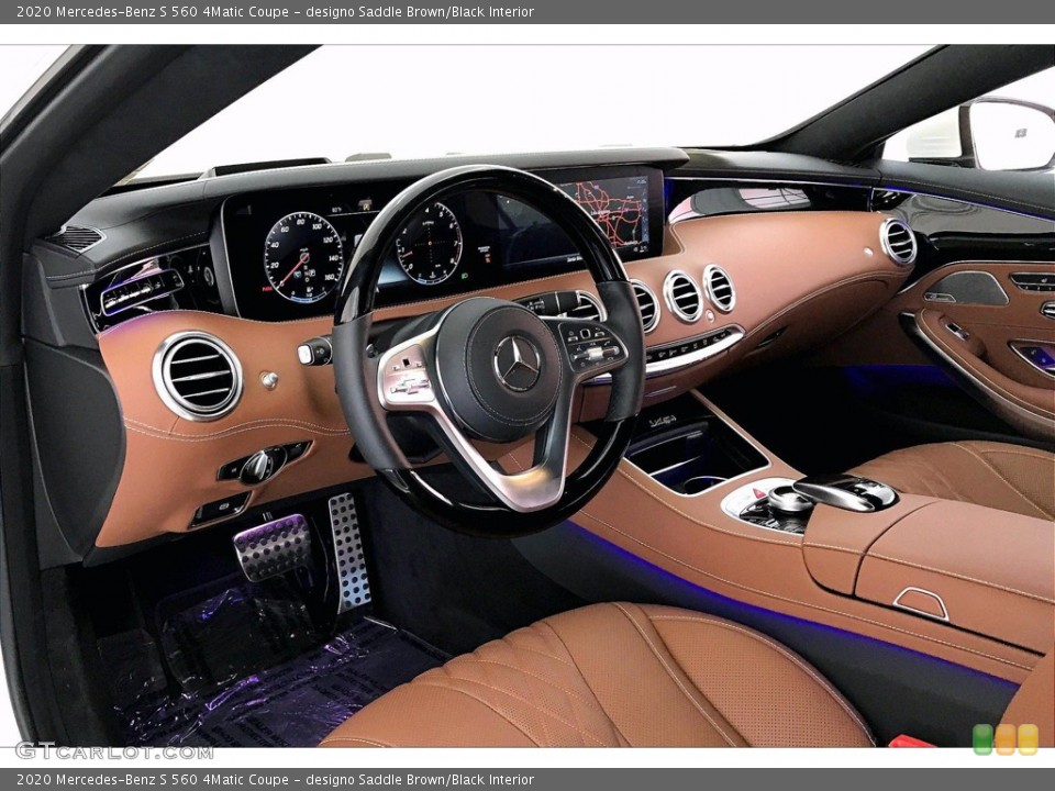 designo Saddle Brown/Black Interior Photo for the 2020 Mercedes-Benz S 560 4Matic Coupe #139902020