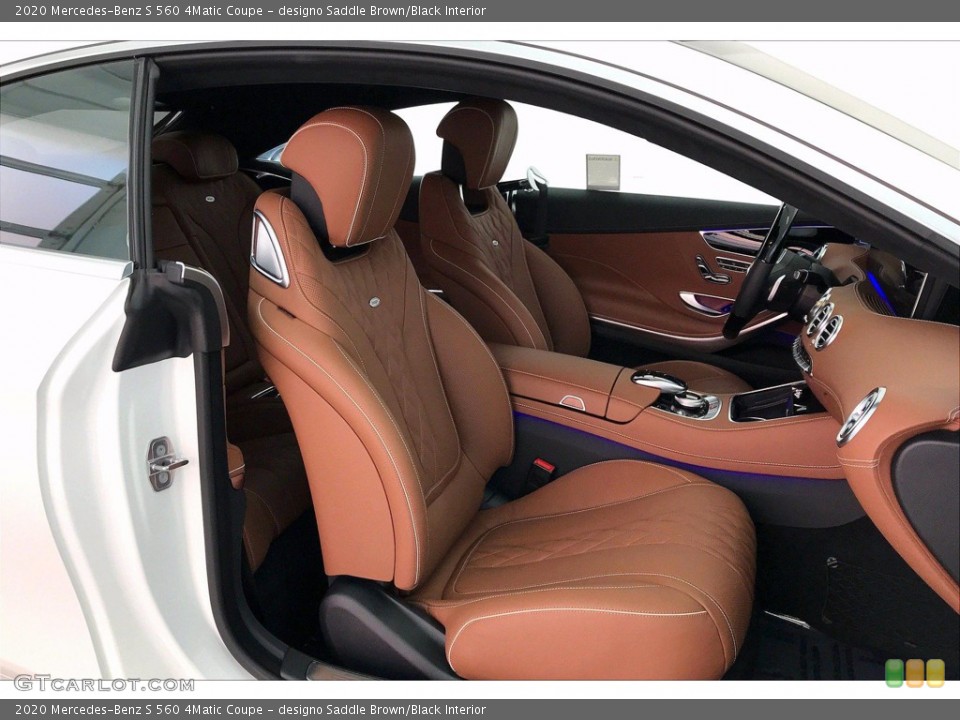 designo Saddle Brown/Black 2020 Mercedes-Benz S Interiors