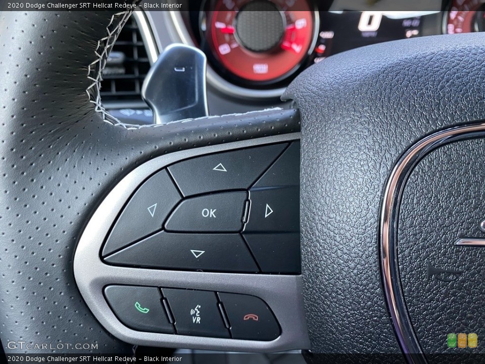 Black Interior Steering Wheel for the 2020 Dodge Challenger SRT Hellcat Redeye #139902041