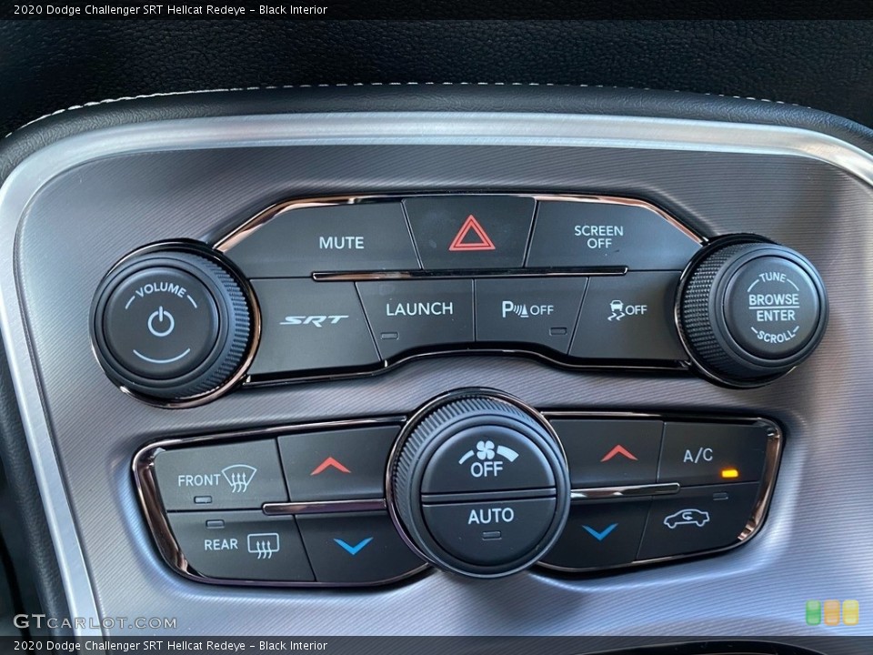 Black Interior Controls for the 2020 Dodge Challenger SRT Hellcat Redeye #139902116
