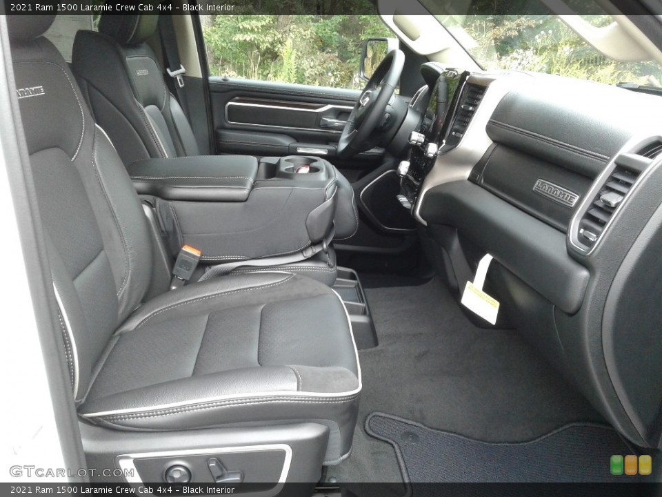 Black Interior Front Seat for the 2021 Ram 1500 Laramie Crew Cab 4x4 #139902422