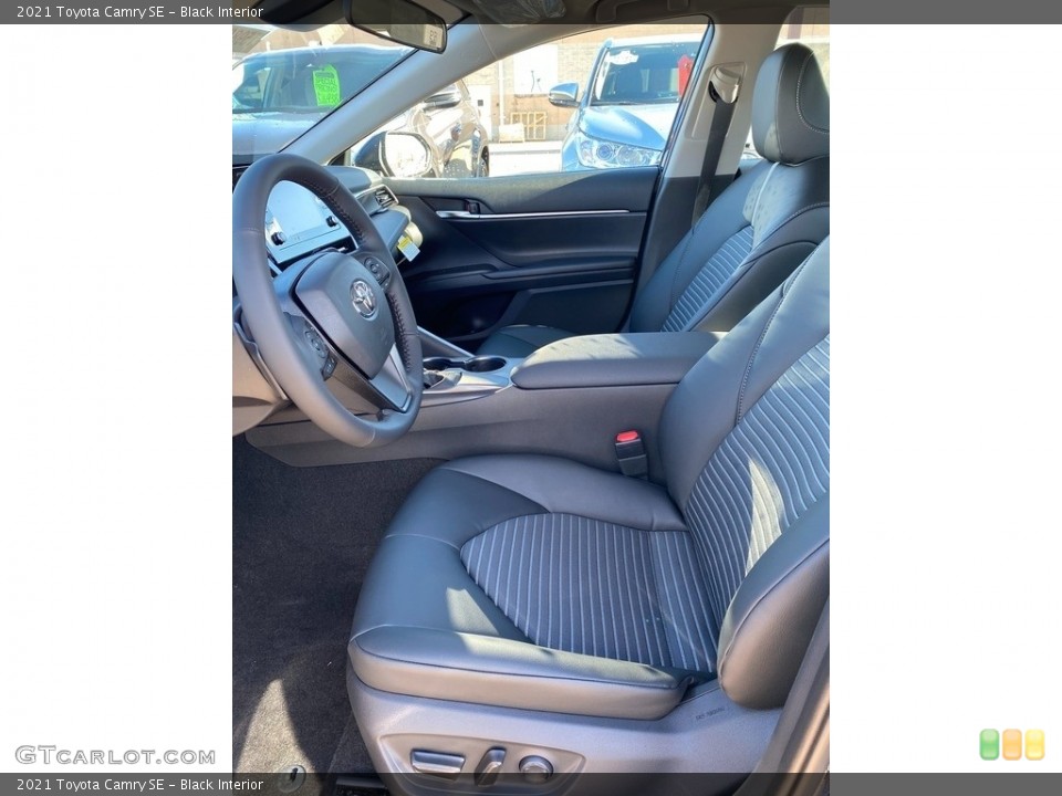 Black Interior Front Seat for the 2021 Toyota Camry SE #139904423