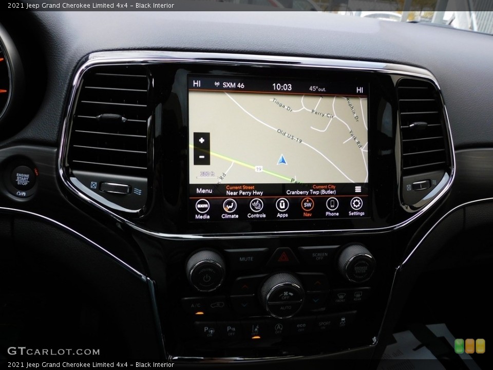 Black Interior Navigation for the 2021 Jeep Grand Cherokee Limited 4x4 #139905674