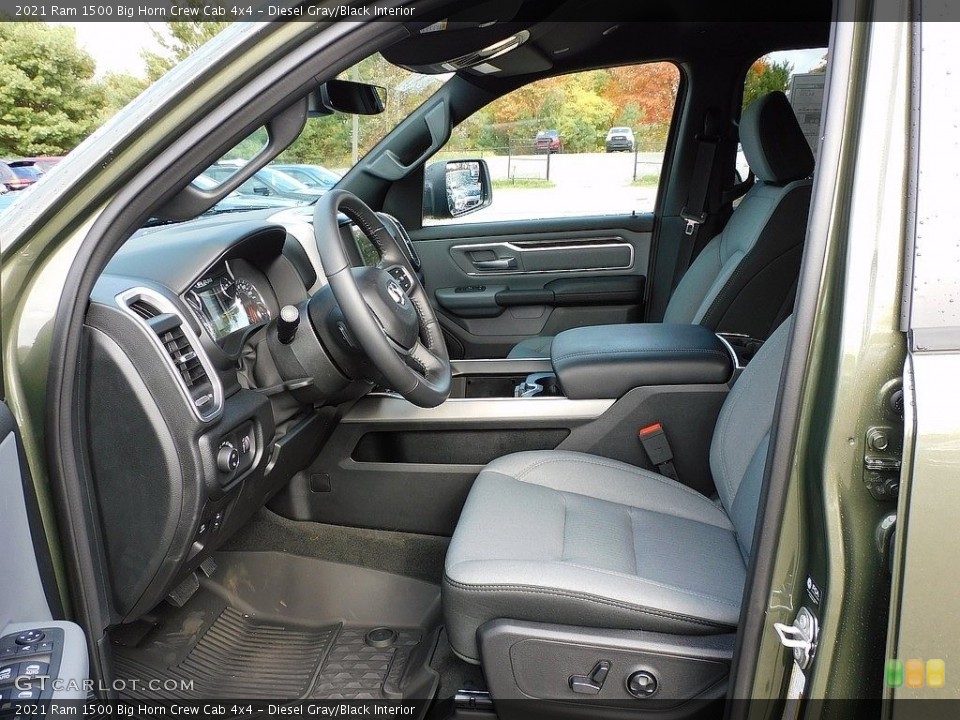 Diesel Gray/Black Interior Photo for the 2021 Ram 1500 Big Horn Crew Cab 4x4 #139906703