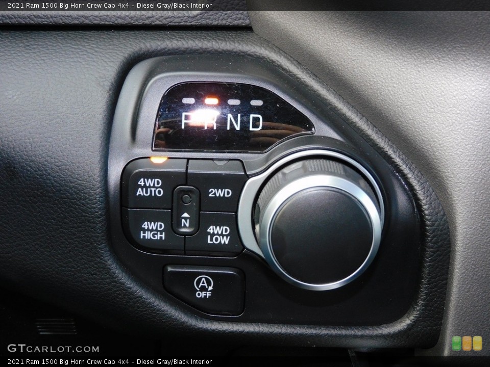 Diesel Gray/Black Interior Transmission for the 2021 Ram 1500 Big Horn Crew Cab 4x4 #139906775