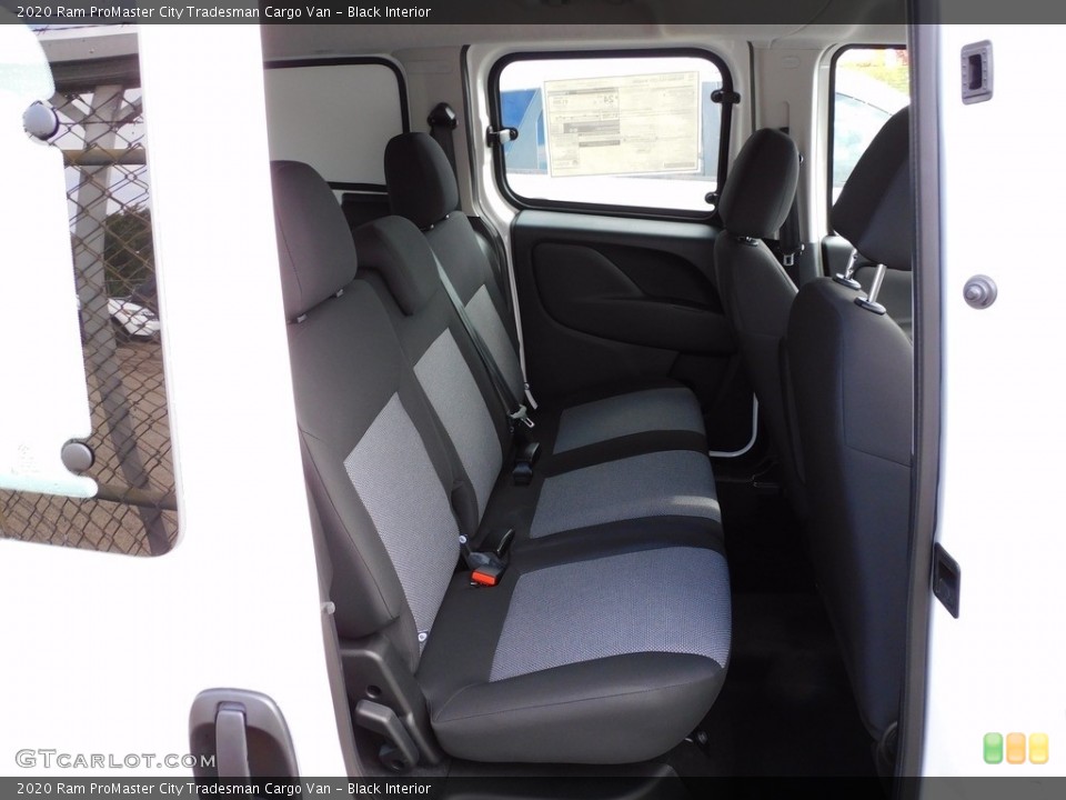 Black Interior Rear Seat for the 2020 Ram ProMaster City Tradesman Cargo Van #139906916