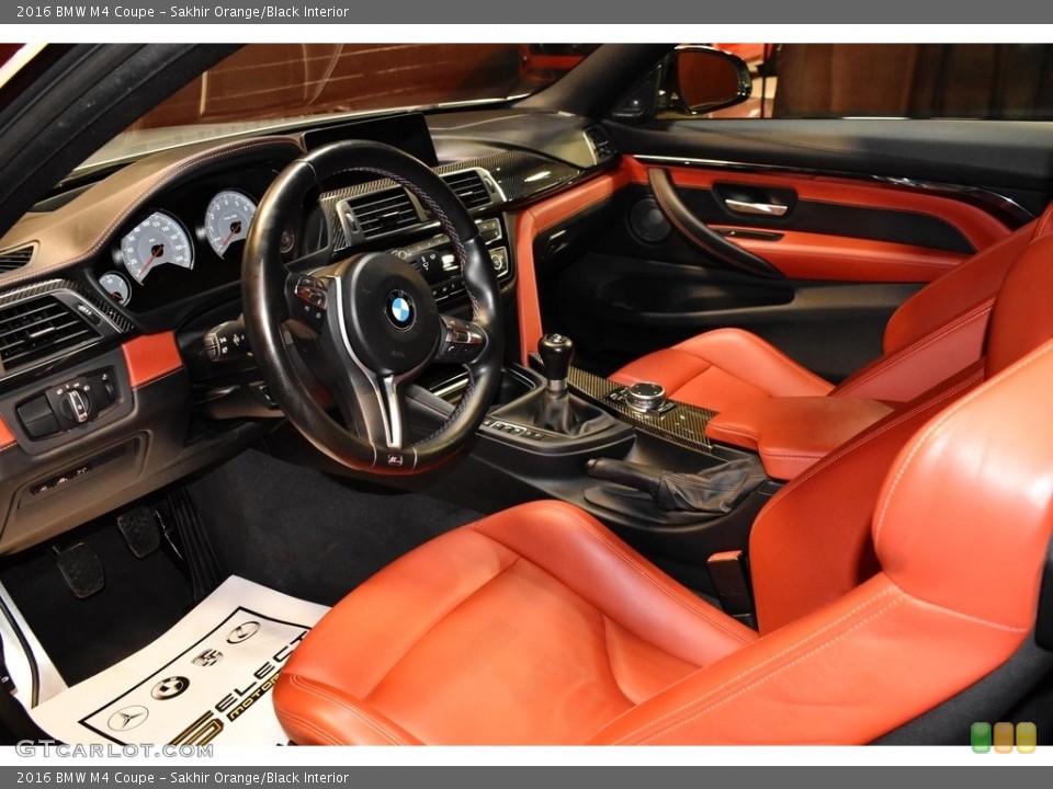 Sakhir Orange/Black Interior Front Seat for the 2016 BMW M4 Coupe #139907024