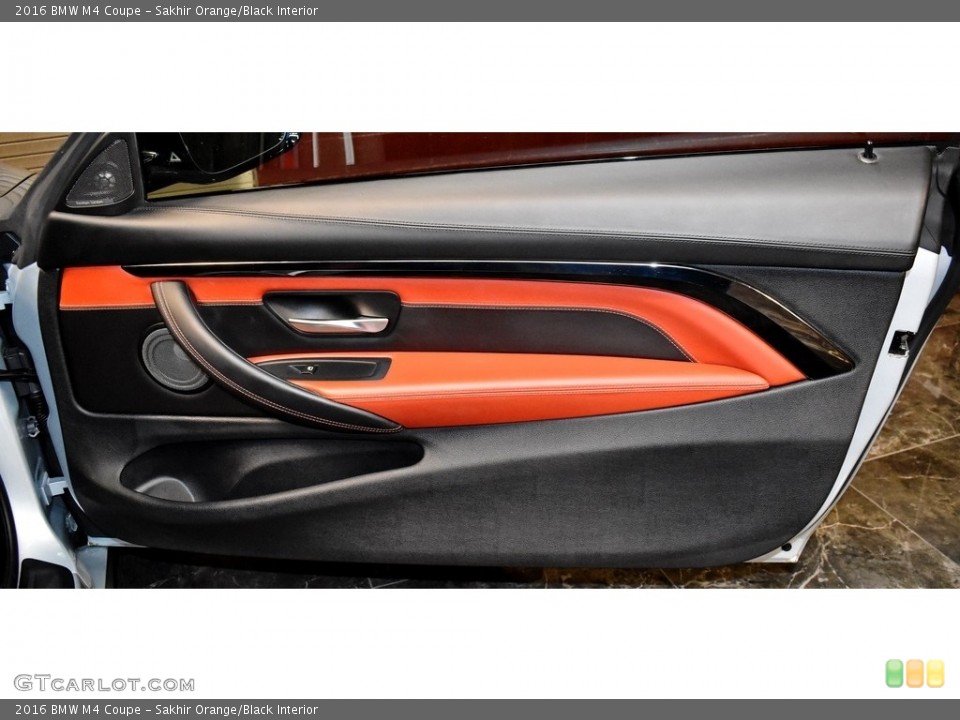 Sakhir Orange/Black Interior Door Panel for the 2016 BMW M4 Coupe #139907051