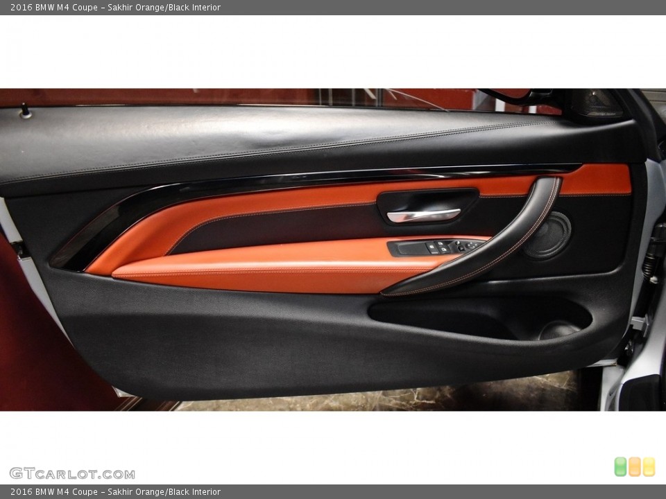 Sakhir Orange/Black Interior Door Panel for the 2016 BMW M4 Coupe #139907090