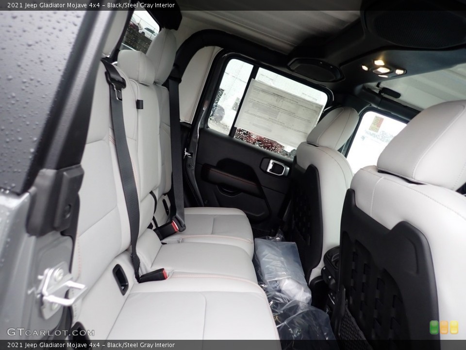 Black/Steel Gray Interior Rear Seat for the 2021 Jeep Gladiator Mojave 4x4 #139908281