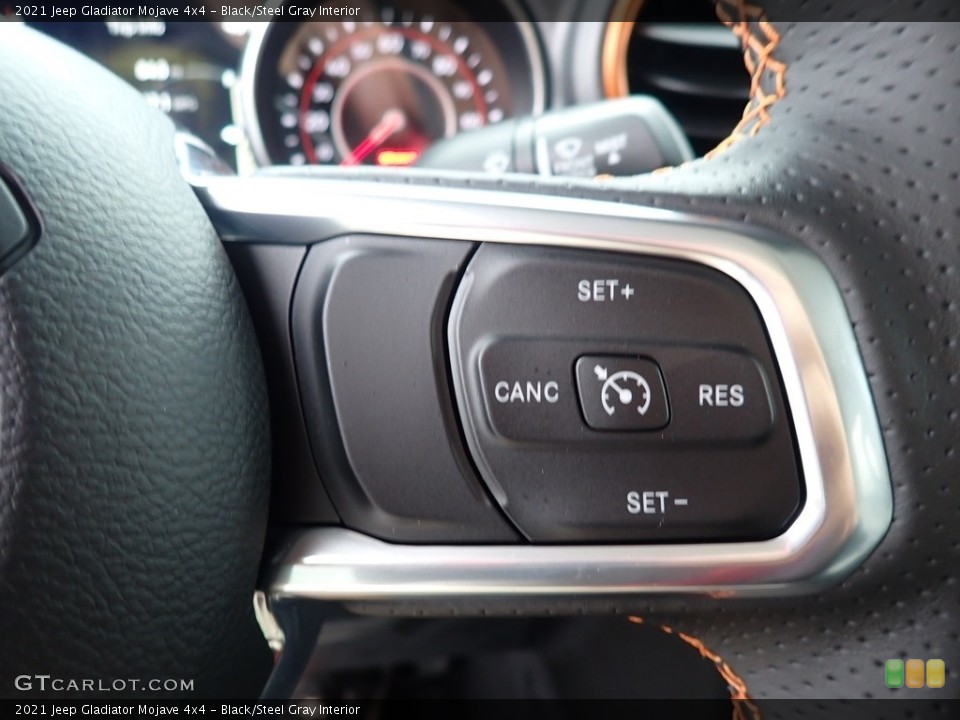 Black/Steel Gray Interior Steering Wheel for the 2021 Jeep Gladiator Mojave 4x4 #139908356