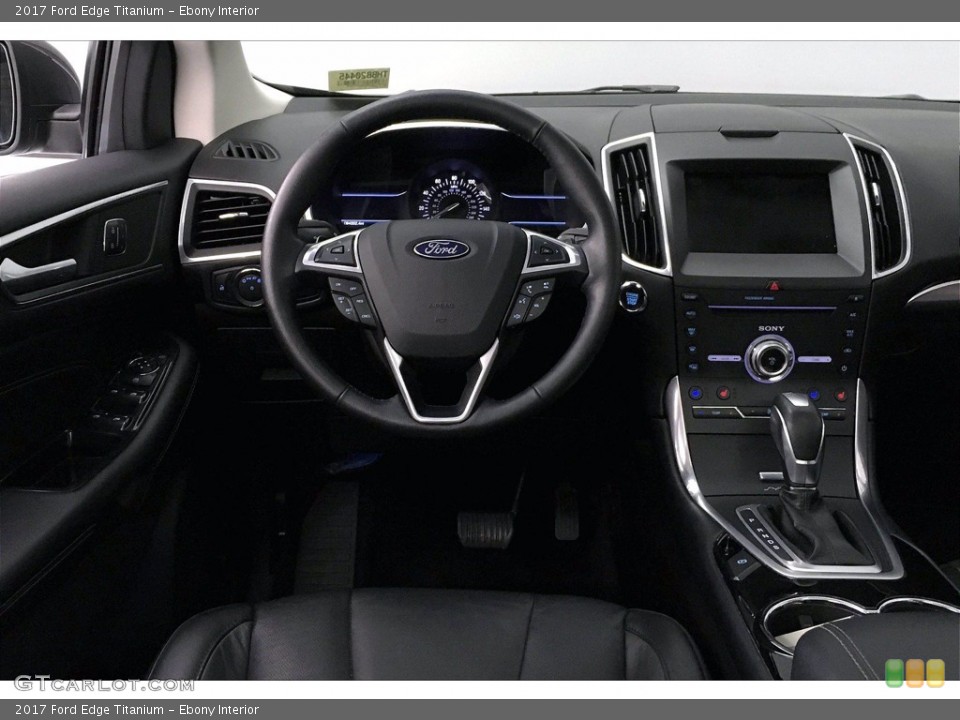 Ebony Interior Dashboard for the 2017 Ford Edge Titanium #139908938
