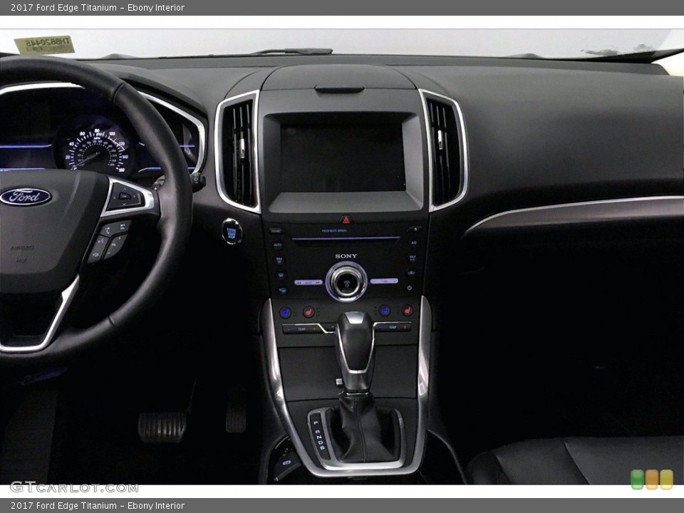 Ebony Interior Dashboard for the 2017 Ford Edge Titanium #139908941