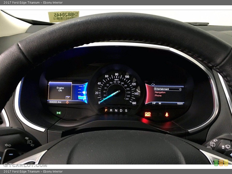 Ebony Interior Gauges for the 2017 Ford Edge Titanium #139908986