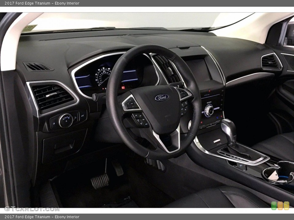 Ebony Interior Dashboard for the 2017 Ford Edge Titanium #139908989