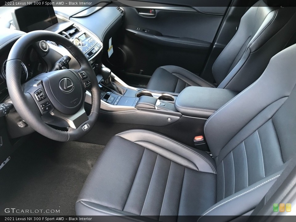 Black Interior Front Seat for the 2021 Lexus NX 300 F Sport AWD #139909816