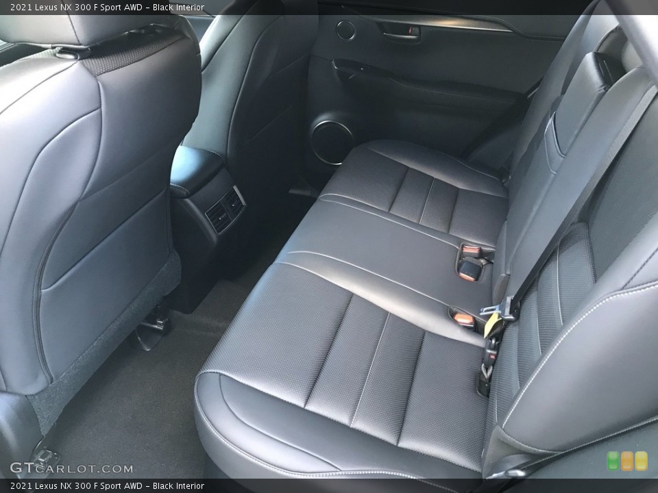 Black Interior Rear Seat for the 2021 Lexus NX 300 F Sport AWD #139909846