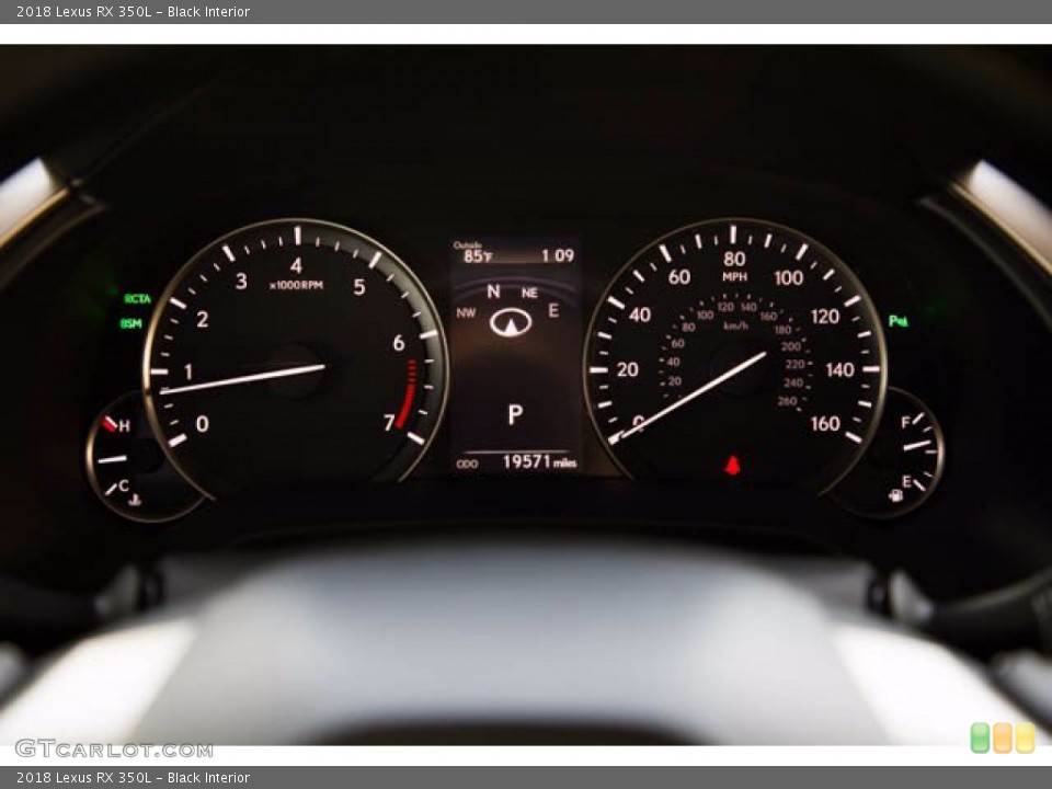 Black Interior Gauges for the 2018 Lexus RX 350L #139911784
