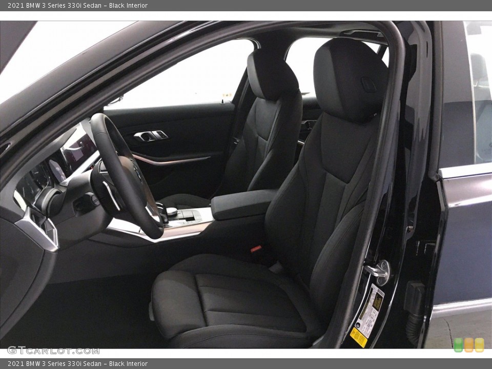 Black Interior Front Seat for the 2021 BMW 3 Series 330i Sedan #139913534