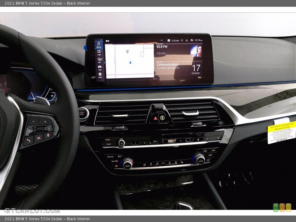 Black Interior Controls for the 2021 BMW 5 Series 530e Sedan #139913831