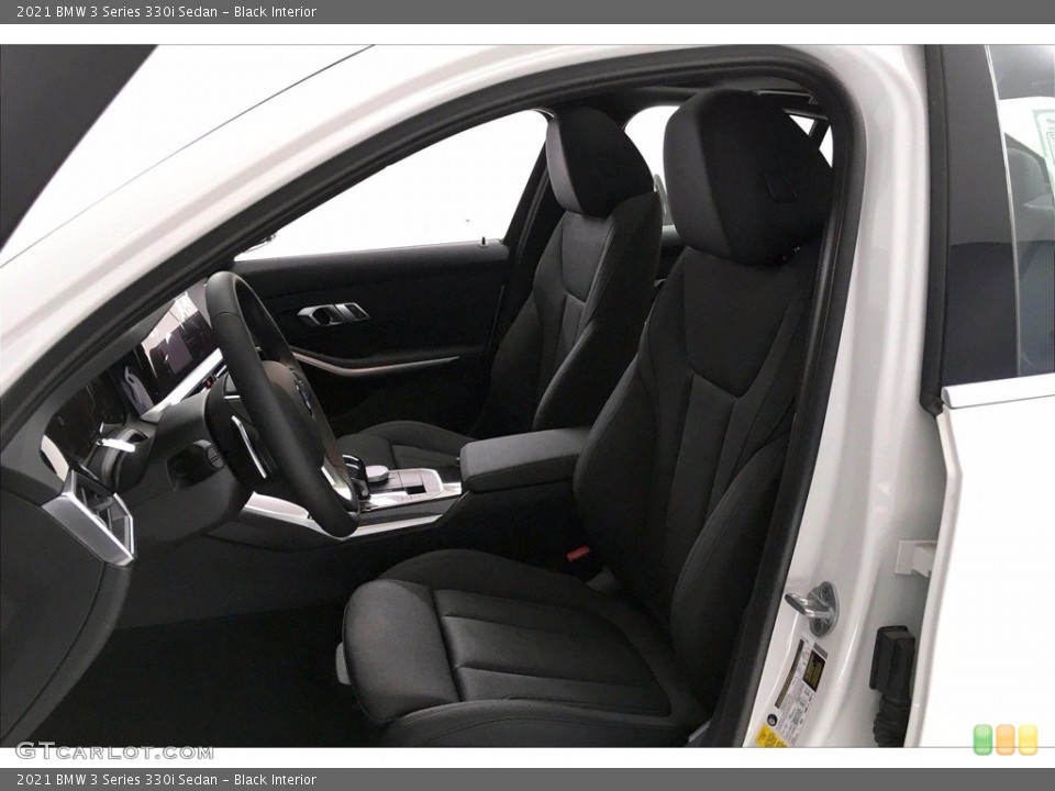 Black Interior Front Seat for the 2021 BMW 3 Series 330i Sedan #139913882