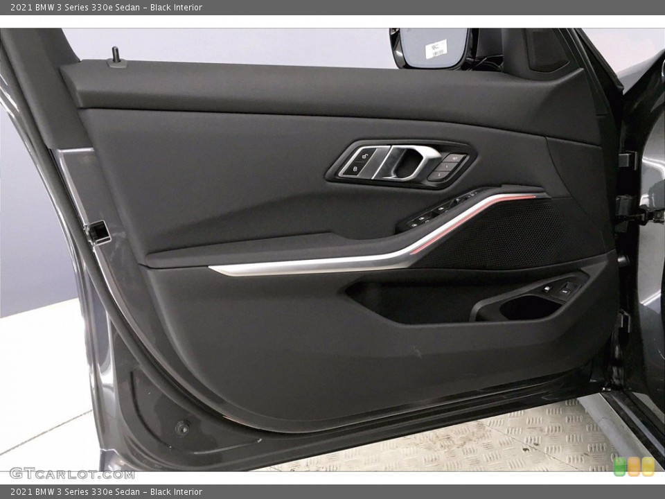 Black Interior Door Panel for the 2021 BMW 3 Series 330e Sedan #139913954