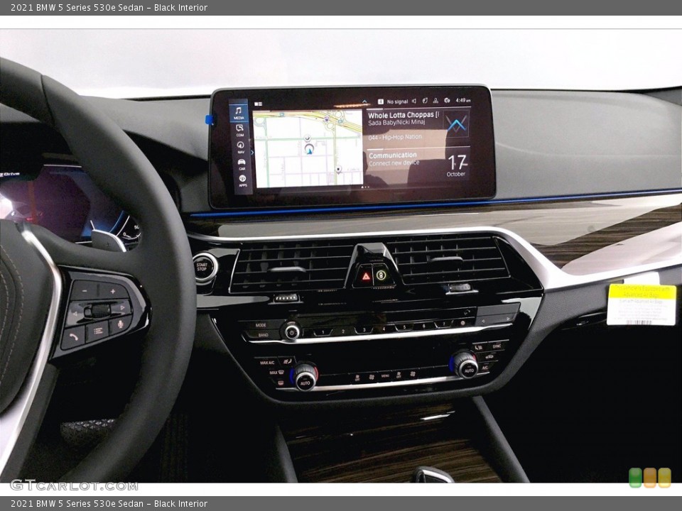 Black Interior Controls for the 2021 BMW 5 Series 530e Sedan #139914593