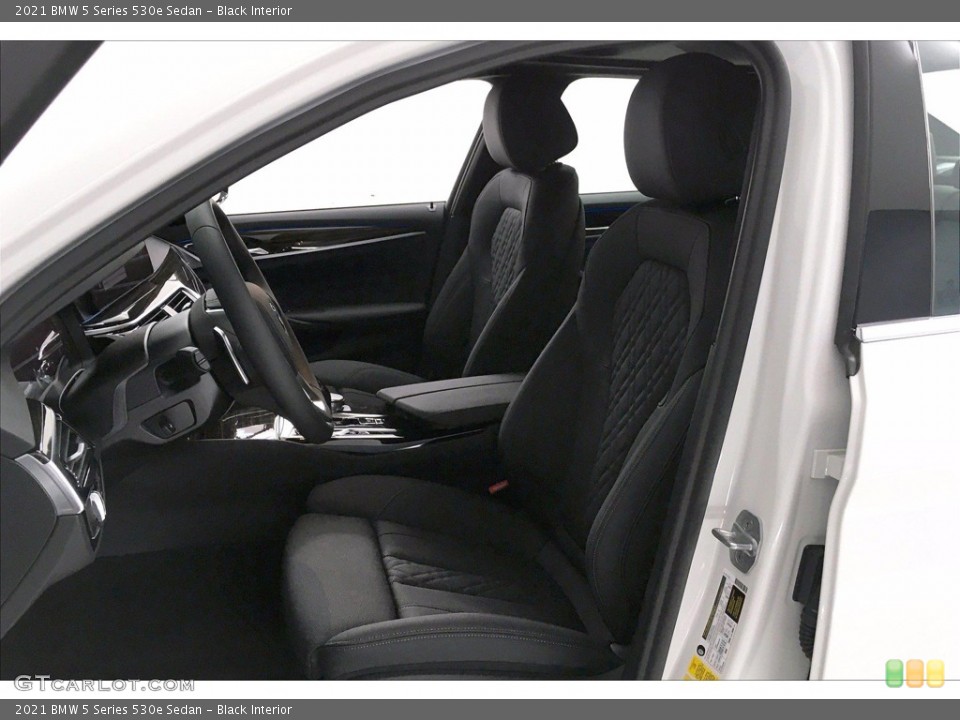 Black Interior Front Seat for the 2021 BMW 5 Series 530e Sedan #139914611