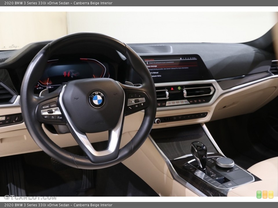 Canberra Beige Interior Dashboard for the 2020 BMW 3 Series 330i xDrive Sedan #139915206