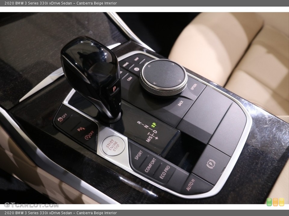 Canberra Beige Interior Transmission for the 2020 BMW 3 Series 330i xDrive Sedan #139915515
