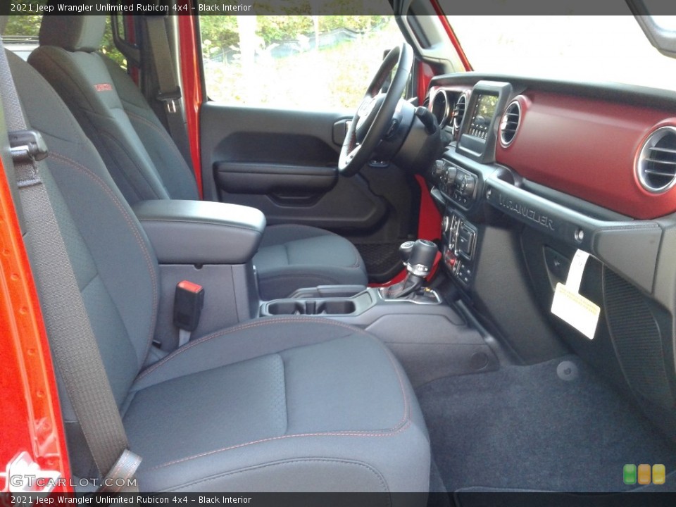Black Interior Front Seat for the 2021 Jeep Wrangler Unlimited Rubicon 4x4 #139916463